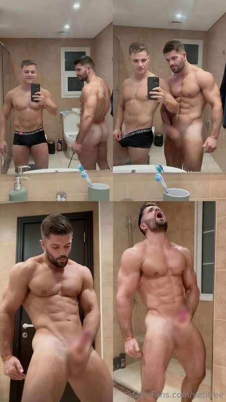 Video 46In this video, my friend records me in my bathroom j..