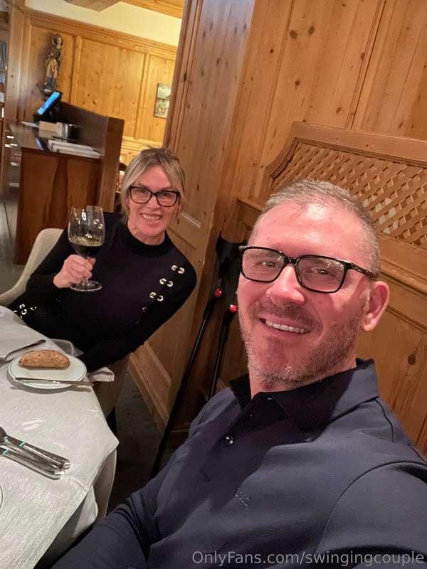 Enjoying our dinner here in Austria 🇦🇹 @marcrosexxx 