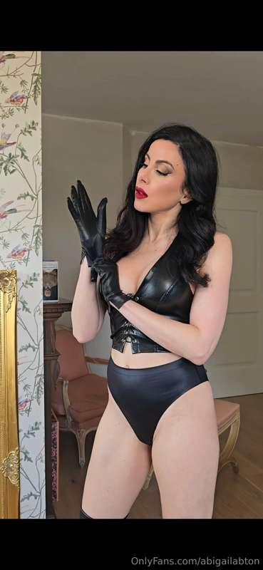 Can you imagine the texture of my gloves gripping your piece..