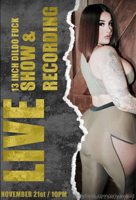 MAKE SURE YOU GET YOUR SPOT ON MY LIVE SHOW TOMORROW !! ⏰🔞🔥L..