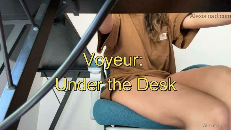 You're watching my from under my desk while I play with my p..