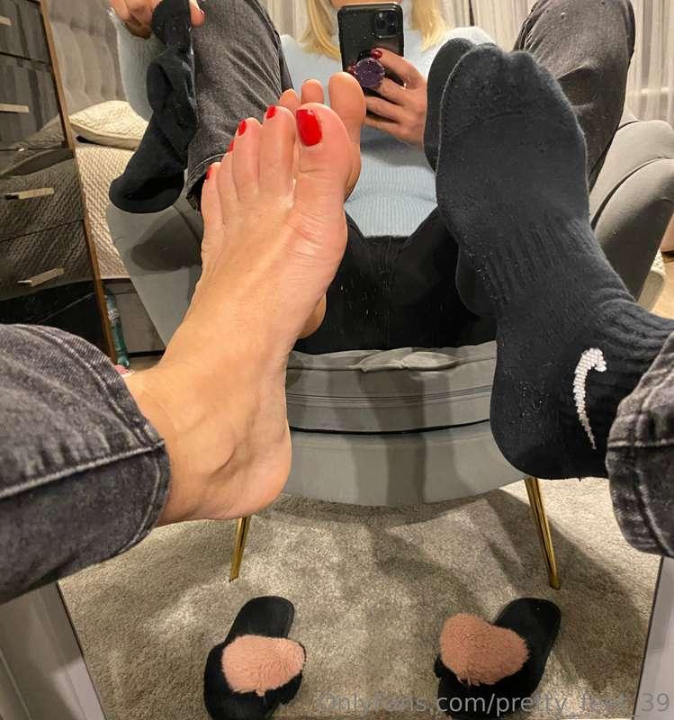 Socks on or off?