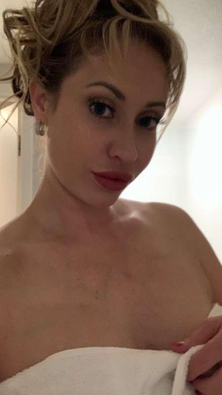 Just got out of the shower. I hope you're ready for me 😈