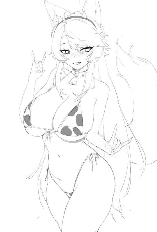 Silvervale - Cowkini : Sketch