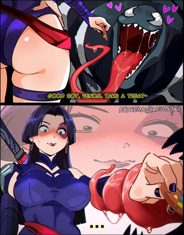Venom x Psylocke (+bonus pics!)