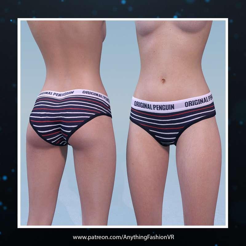 Realistic Striped underwear