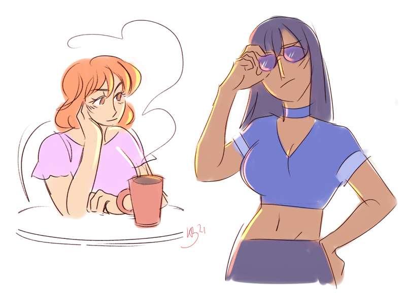 Nami and Robin warmups