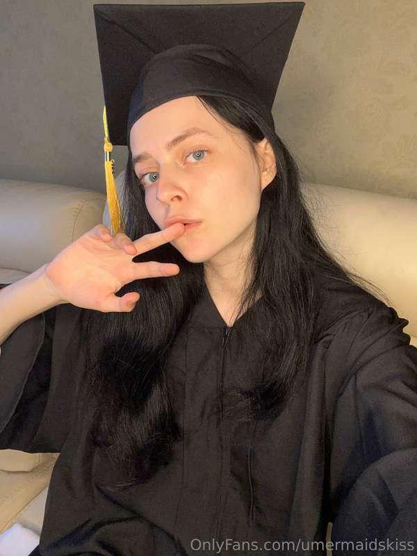 Black gown and me - ready for all of life's tests 🖤✨ Who wan..
