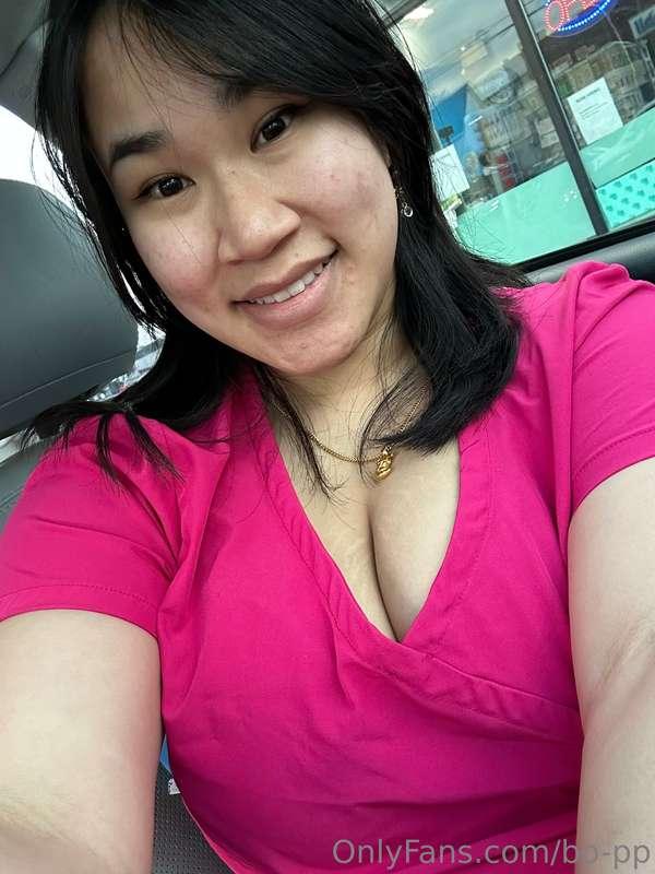 My boobies was popping at work