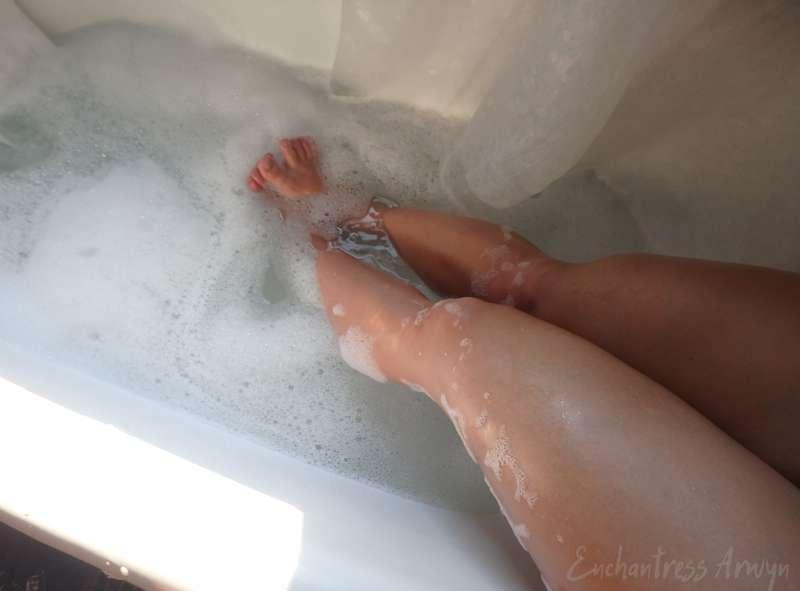 Ready for a post-bike ride soak.✨
