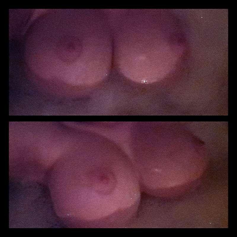 Boobs under water