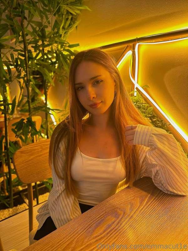 The café window light made me feel like I was glowing from i..