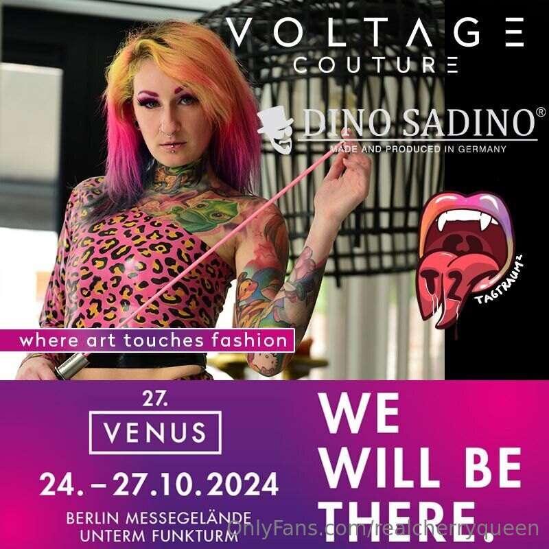 Meet me on Saturday @ Venus Erotikmesse Berlin!I'll be on th..