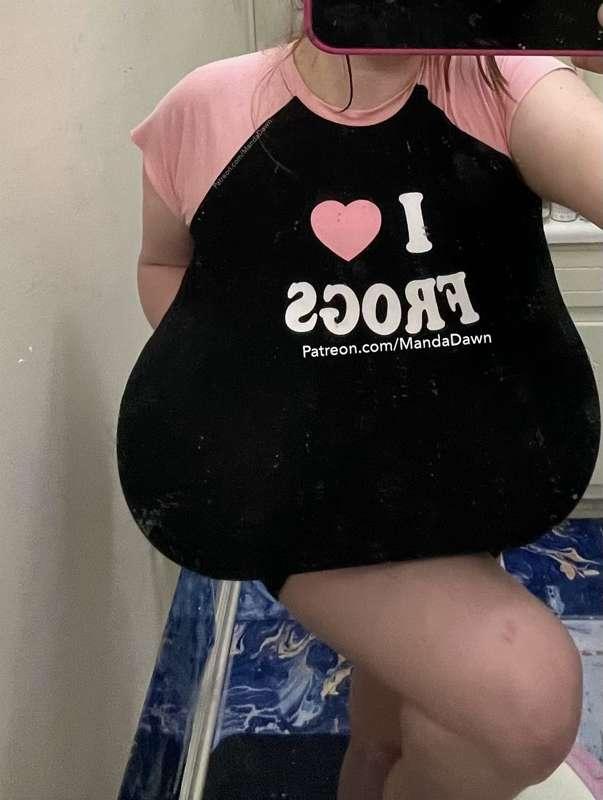 Full mirror shot so you can see just how huge they are!🥳😳