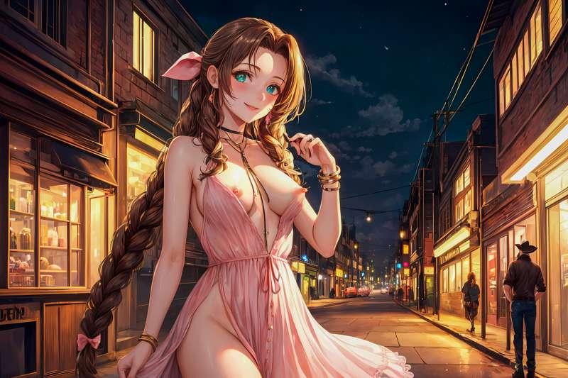 Aerith Gainsborough (NSFW18+) images+video