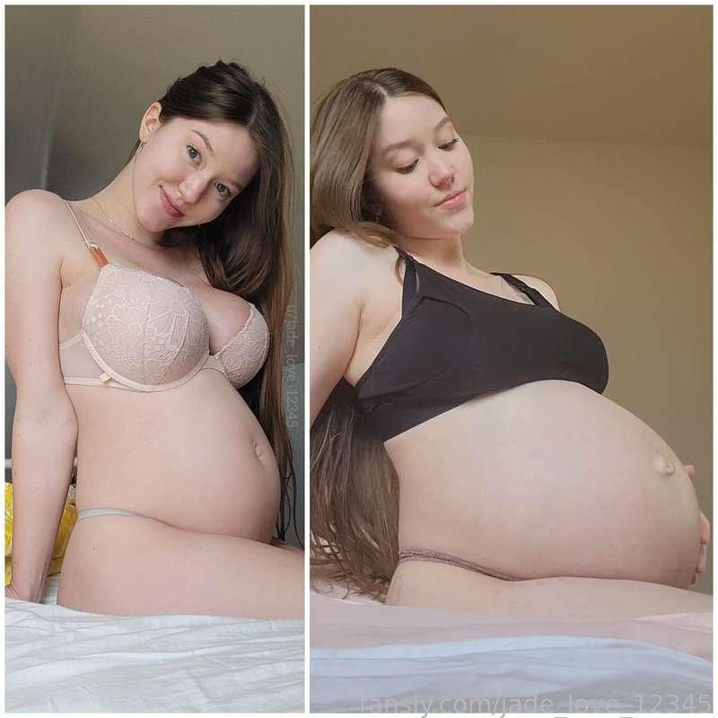 20 vs 40 weeks pregnant 🤰🏻

Just a reminder: I have tons of content from all 9 months of my pregnancy 🥰 Looking for something specific? Send me a DM ❤️ I'll point you in the right direction! 

#preggo #preggers #mommy #milf #pregnantbelly #pregnancy #pregnant #pregnantboobs #pregnanttits #pregnancyfetish #fetish #hotmom #pregnancy #pregnant #belly #bigbelly #9monthspregnant #throwback #tummy #mombod #fansly #fyp 