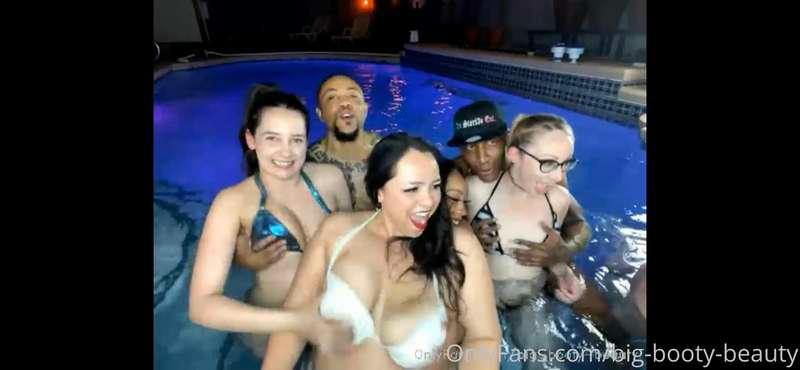 ***Pornstar Pool Party Orgy!*** 6 HOURS of Livestream footag..