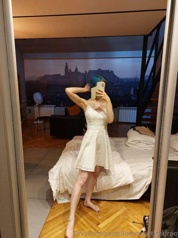 White Vacation Dress Set ;P Implied nude, summer dress, good..