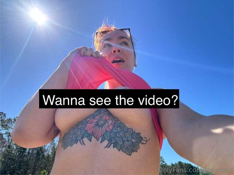 It was so nice out today I just had to take my tits out👀 tip..