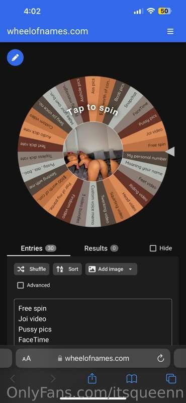 MASSIVE WHEEL SPIN!! OVER 30++ NEW AMAZING PRIZES TO BE WON!..