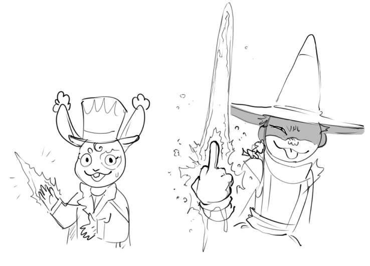 Sketch Sunday: Spirit Blades