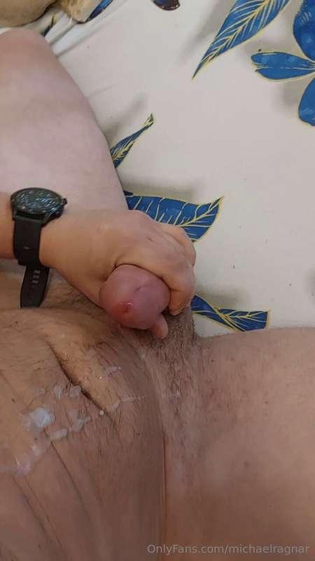 Pov cumshot on my belly i dident came for a few days so i ma..