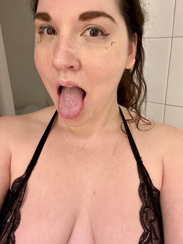 Just got my face covered in cum