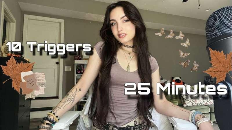 Early Release: ASMR Doing 10 Fast & Aggressive Triggers in 25 Minutes ( Crystal Scratching, Phone Case Tapping + )