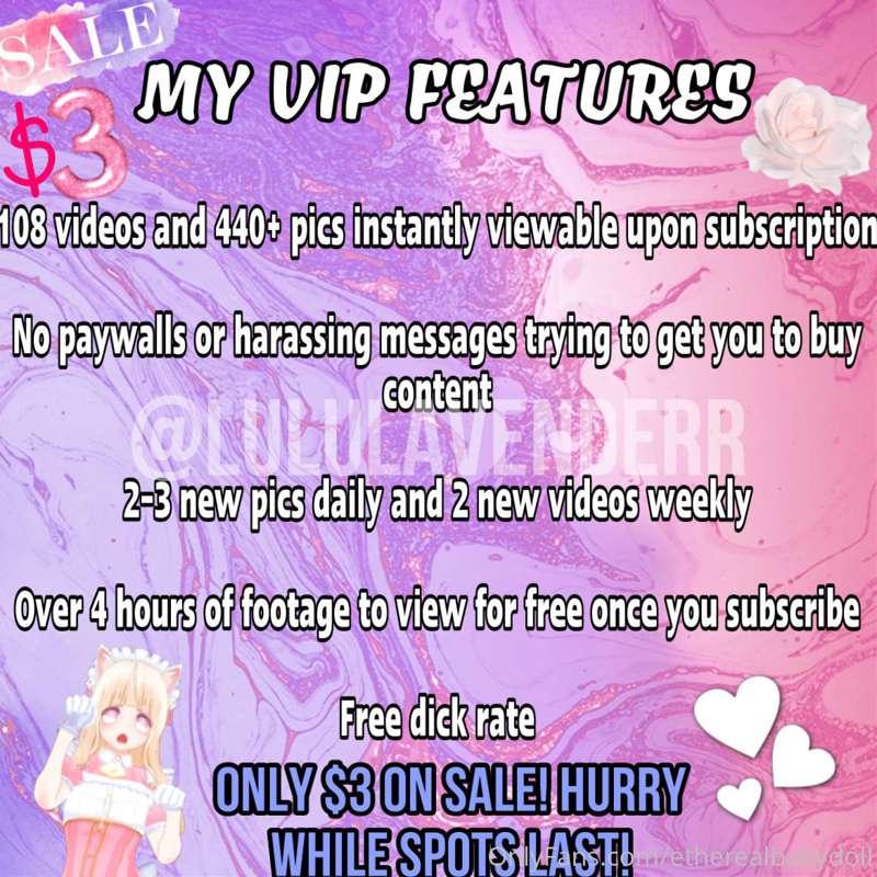 Reasons you should subscribe to my VIP page ASAP! 🌸 55% off!..