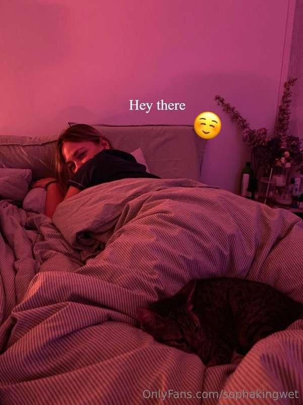 there is not much space in bed but maybe we can squeeze u in..