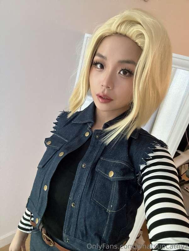 Android 18 cosplay available! :3 18+ of 18 haha😈Msg me if yo..