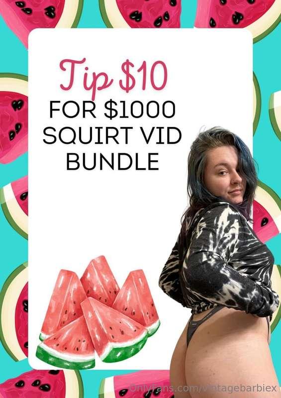 💦 SQUIRT-FEST BUNDLE – FIRST FAN ONLY 💦 Tip $10 and get dren..