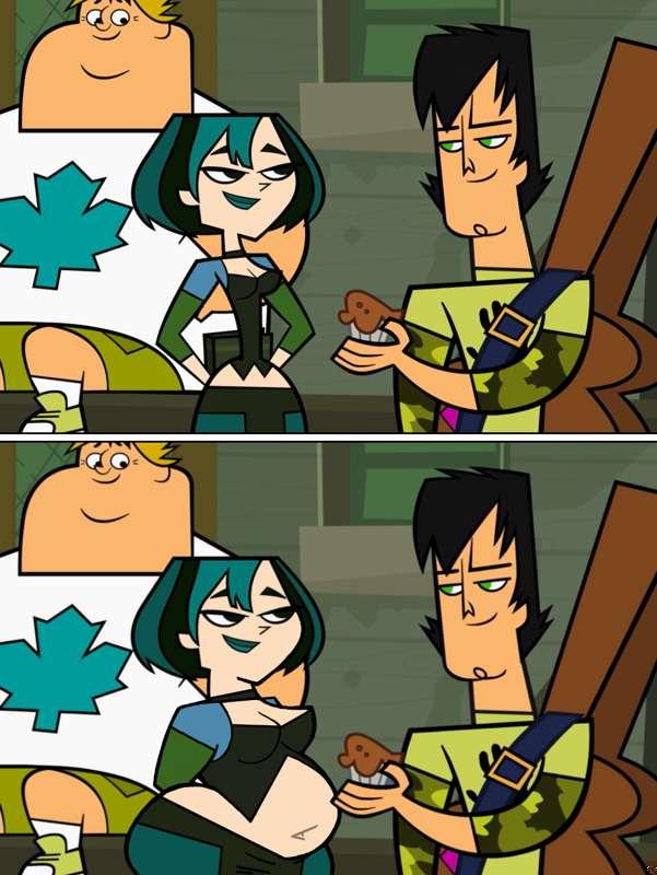 (Before & after!) Big belly goth gf