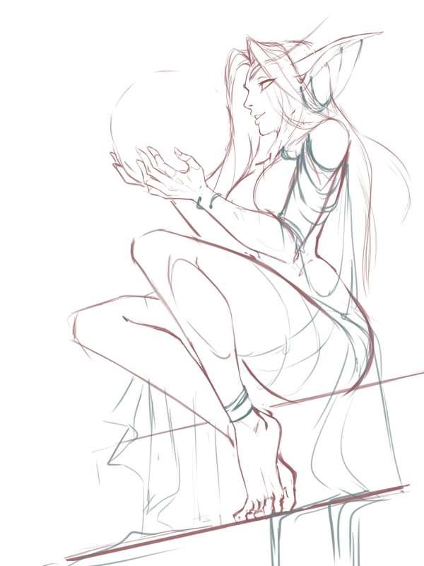 First sketch Moon light