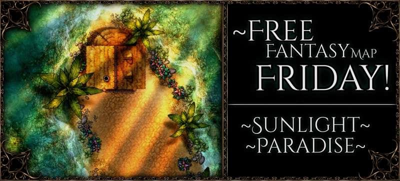 {Free Fantasy Map Friday: Sunlight Paradise!} 40x30