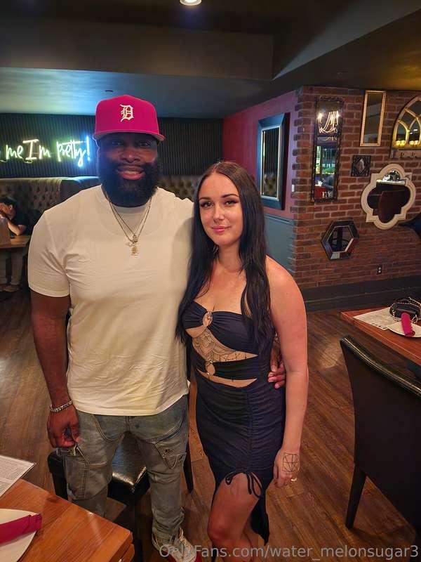 Date night with this handsome fella 🥵 @chocolatebeastaz