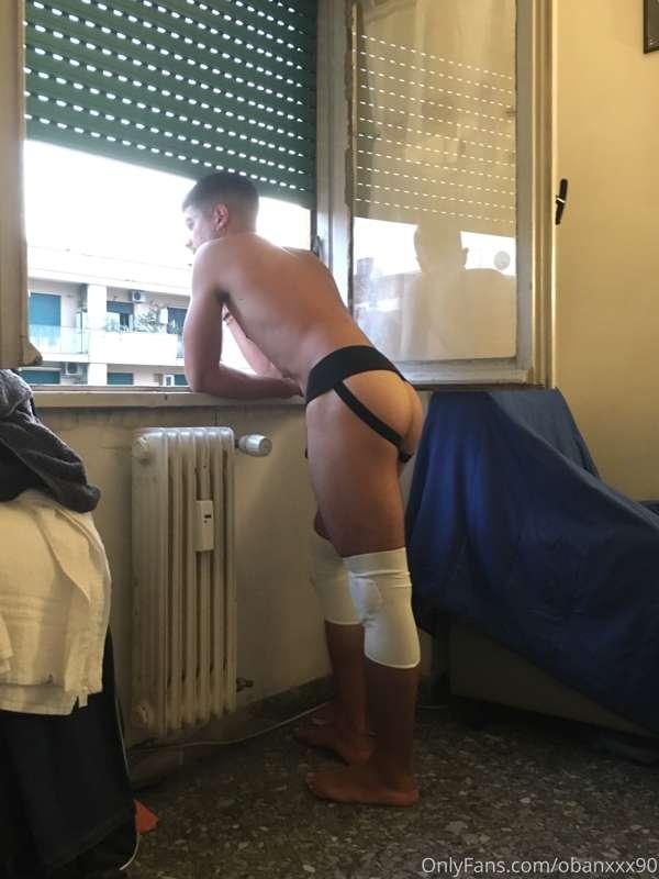 Taking a look out of the window