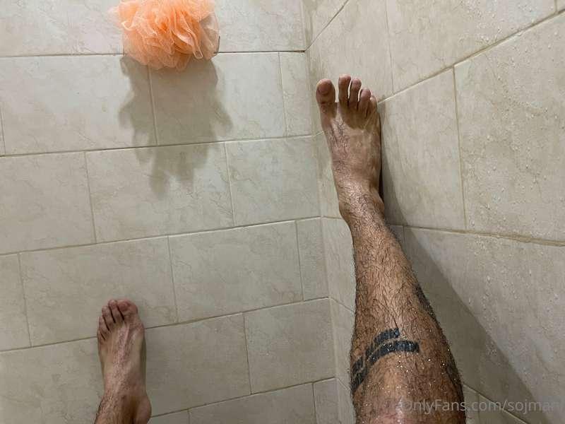 Got into some real acrobatics in the shower filming some nic..