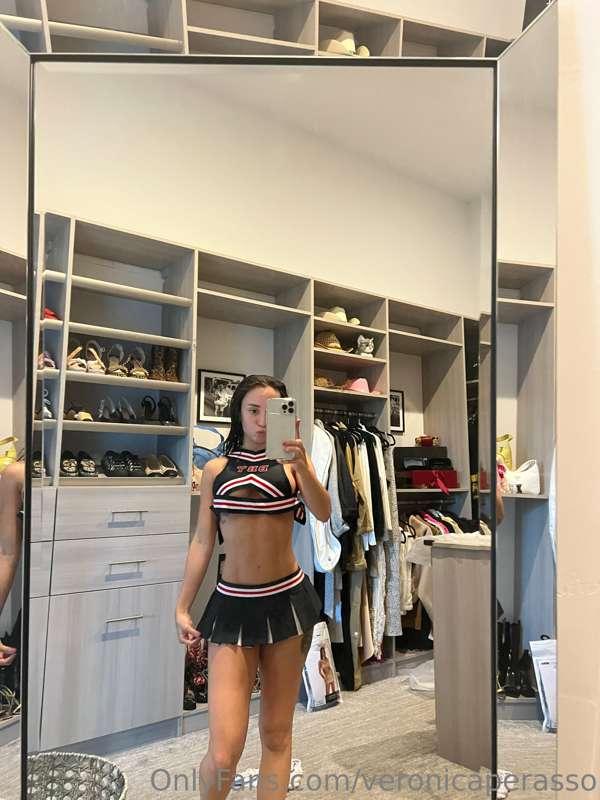 Trying new costumes 🙈 no panties on