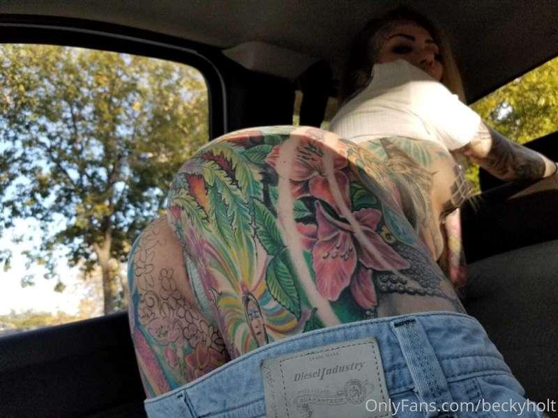In the truck wanting to fuck