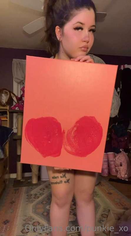 Can you guys guess what my next butt painting will be of? lo..