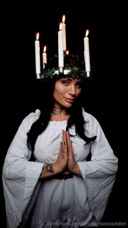 Today is Lucia in Sweden – a celebration of light in the dar..