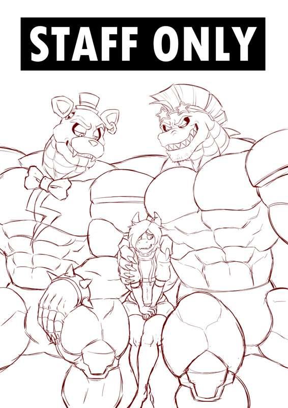 Staff Only - Cover (Wip Sketch)