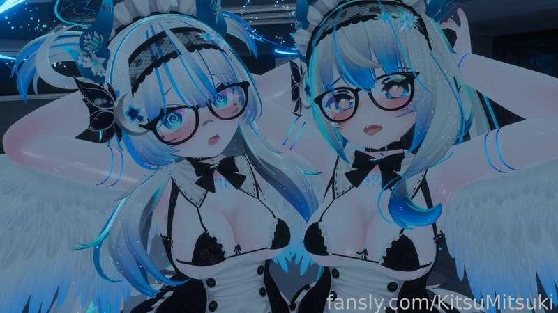 Twin sexy time~ 

#fyp #vr #vrchat #hentai #vtuber #vrc #booth #anime #karin #fox #foxgirl #angel #pussy #sex #erp #vaginal #anal #paizuri