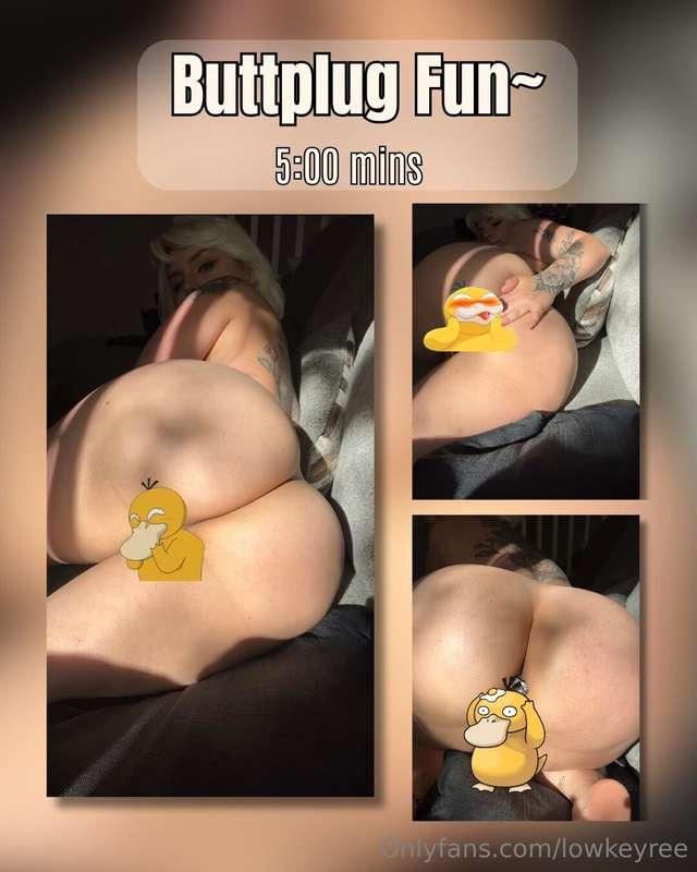 Buttplug Fun~ 5MINS 🍑I love butt stuff 😩 And my ass was look..