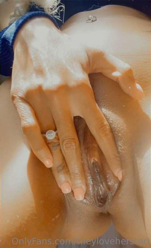 Tip: Keep your tongue on the clit and finger the pussy while..