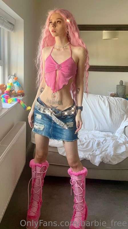 I blame the shop window. there it was - silky, Barbie pink, ..