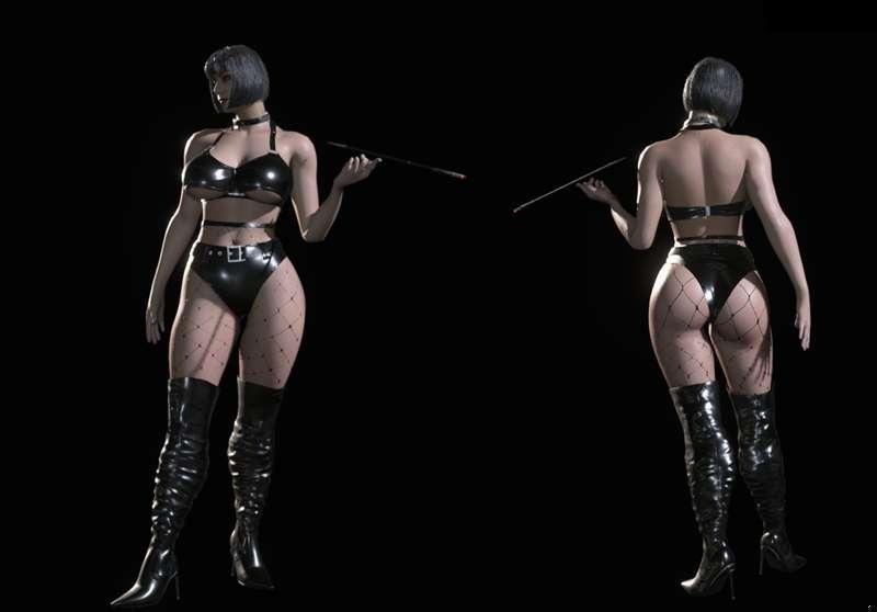 Dimitrescu Dominatrix Leather outfit