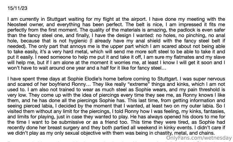 diary from Sophie and Ronny❤️🔓