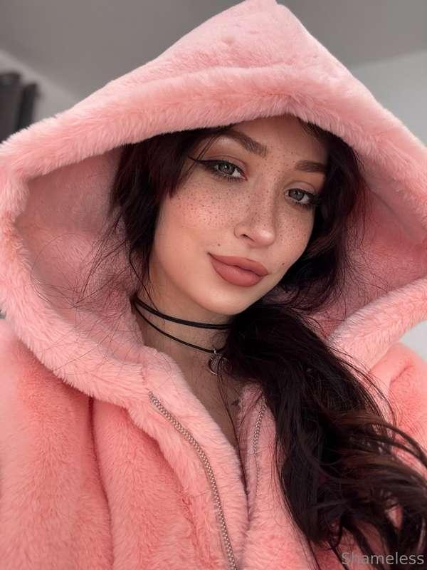 Fluffy hoodie, sweet as cotton candy, soft as a cloud and a ..